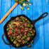 Victoria Cast Iron Grill Pan. Square Grill Pan, Seasoned with 100% Kosher Certified Non-GMO Flaxseed Oil, Black